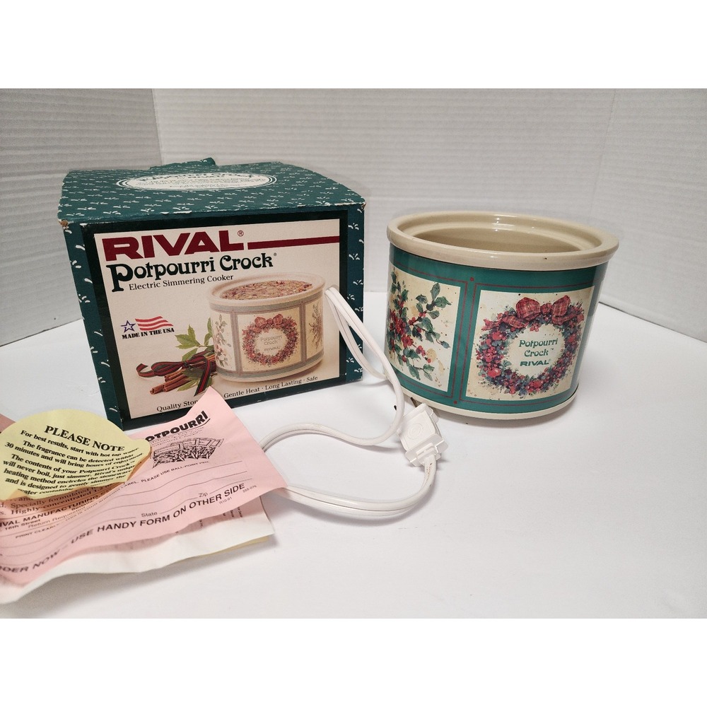 NOS New Vintage Rival Potpourri Crock‎ Electric Simmering Cooker